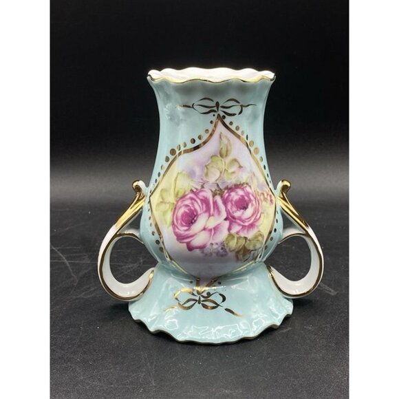 Vanity Hatpin Holder Limoges Beautiful Floral Design Vintage - Picture 1 of 11